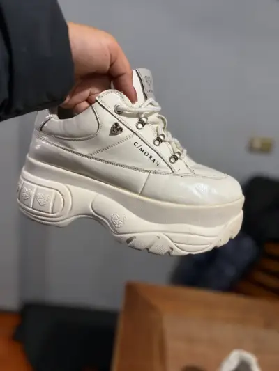 Zapatillas blancas de plataforma Cmoran - miniatura 2