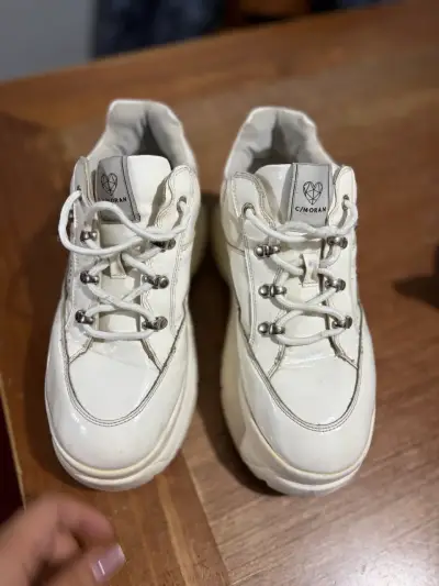 Zapatillas blancas de plataforma Cmoran - miniatura 4