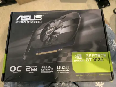 Asus GeForce GT 1030 2GB OC + Fuente Poder 600W - miniatura 1