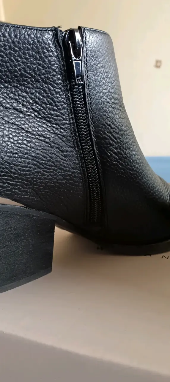 Botines de cuero negro Basement para mujer - 5
