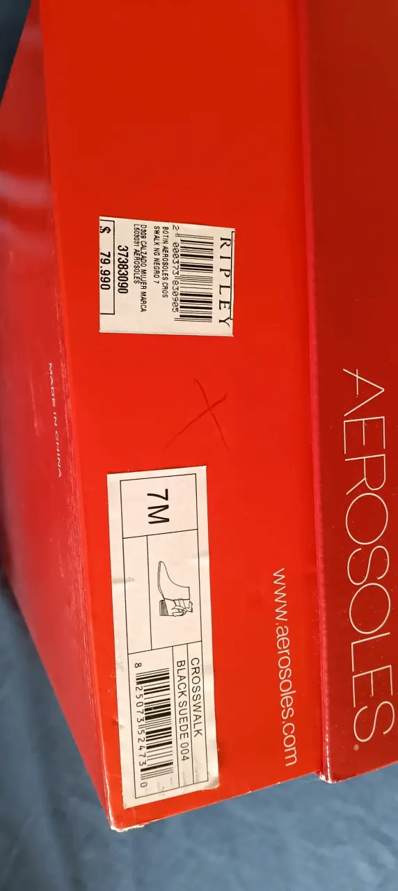 Botines negros de gamuza Aerosoles talla 7M - 2