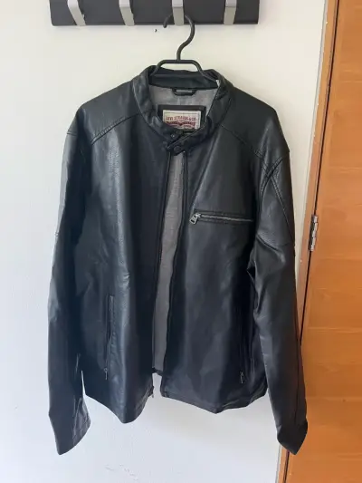 Chaqueta de cuero negra Levi Strauss - miniatura 2