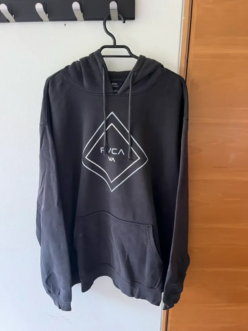 Polerón con capucha negro RVCA talla XXL