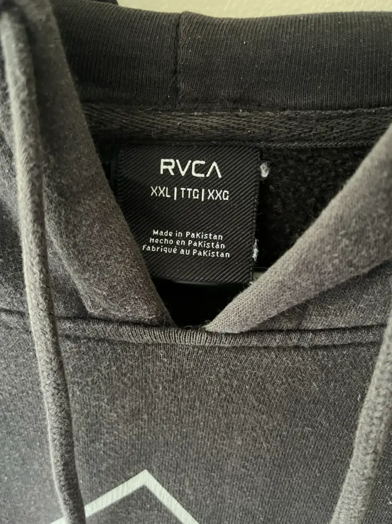 Polerón con capucha negro RVCA talla XXL - 2