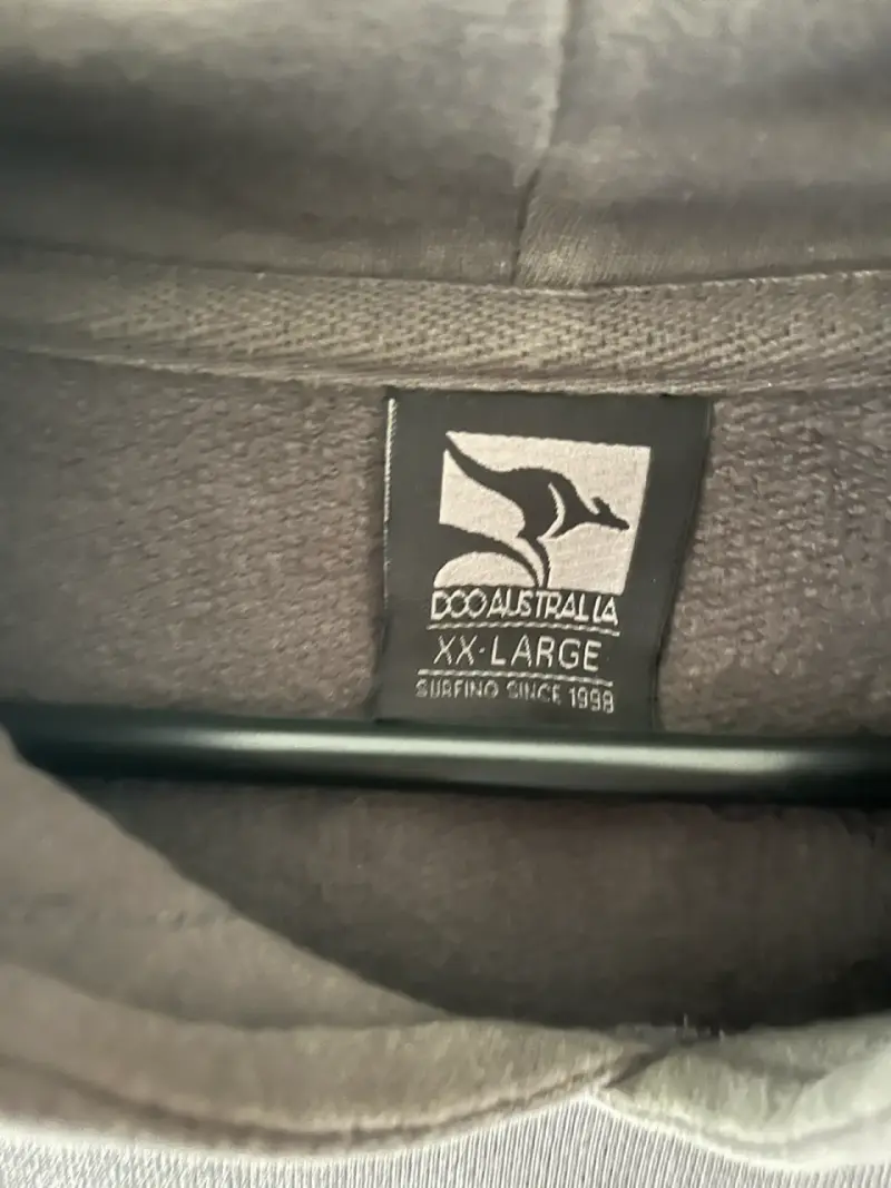 Polerón con capucha gris Doo Australia talla XXL - 2