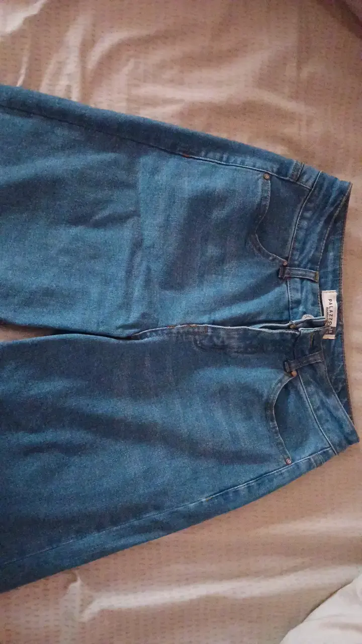 Jeans Palazzo azul talla 38 - 3
