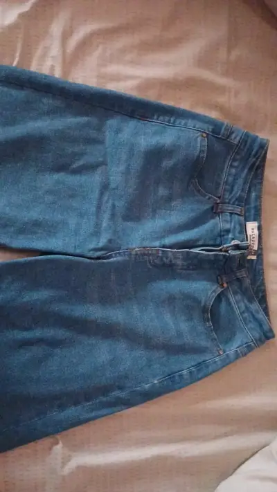 Jeans Palazzo azul talla 38 - miniatura 3