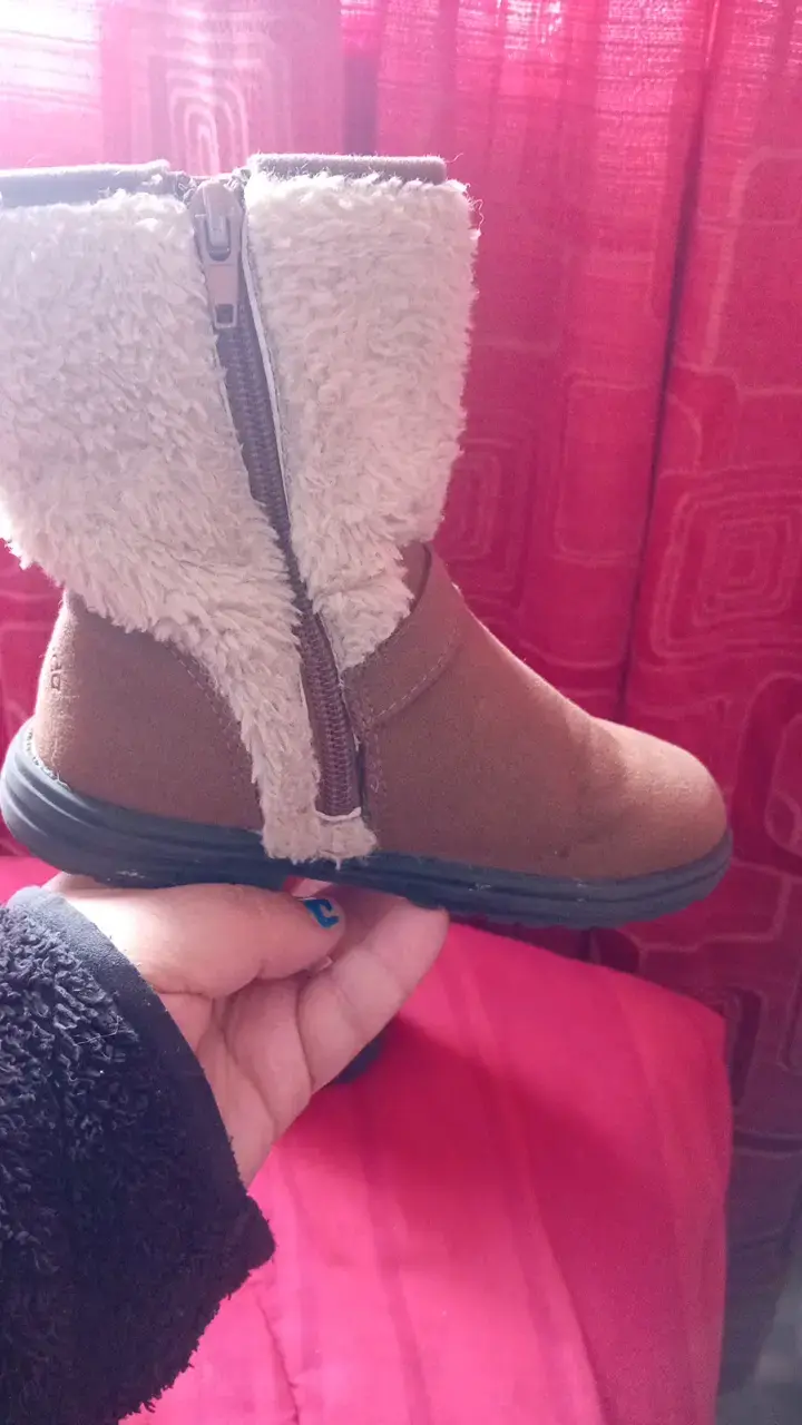 Botas de invierno para niña con forro de lana - 4