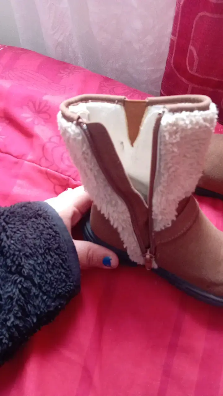 Botas de invierno para niña con forro de lana - 5