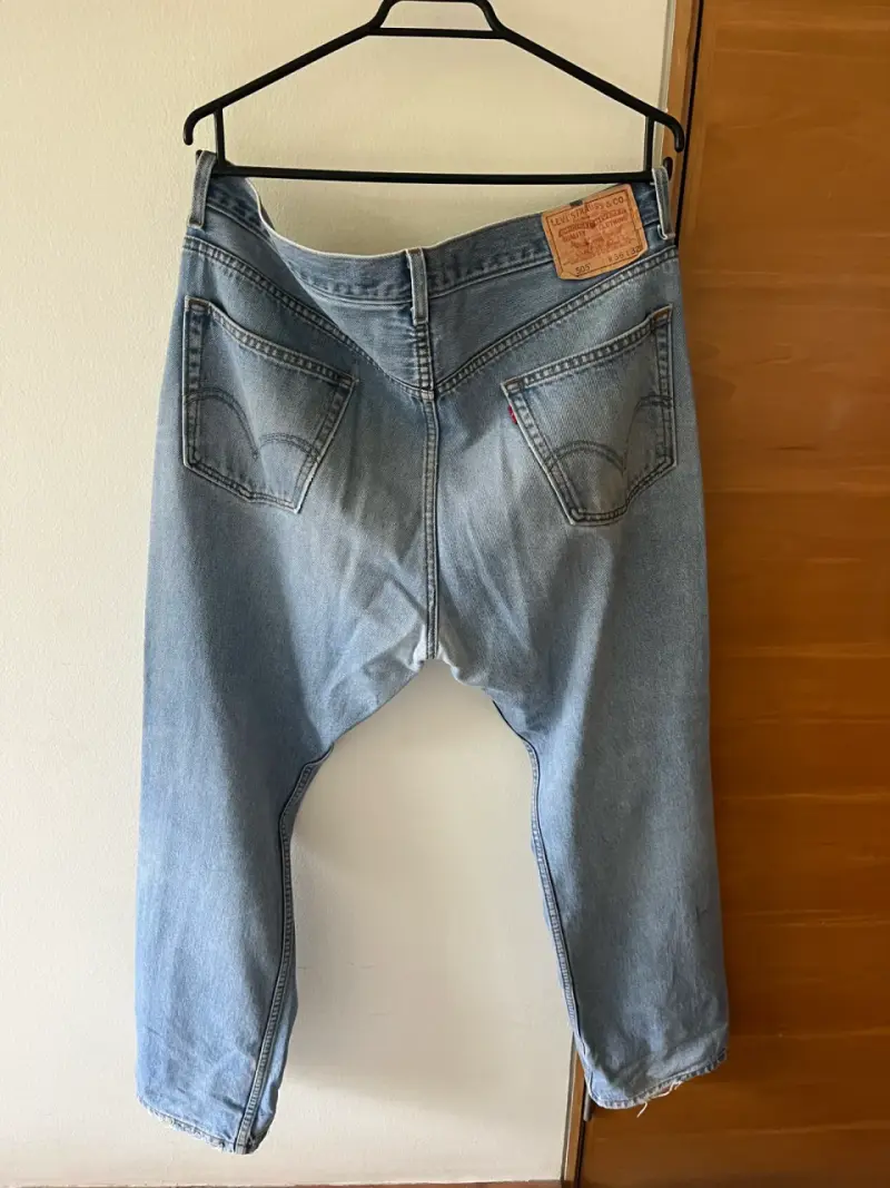 Jeans Levi's 505 Regular Fit Azul Claro - 3