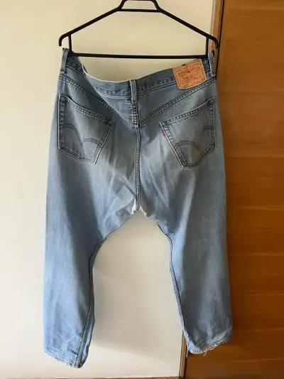 Jeans Levi's 505 Regular Fit Azul Claro - miniatura 3
