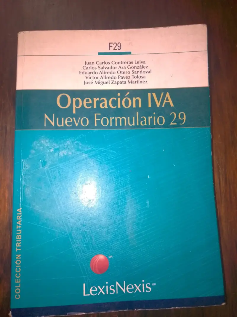 Libro Operación IVA Nuevo Formulario 29 LexisNexis - 1