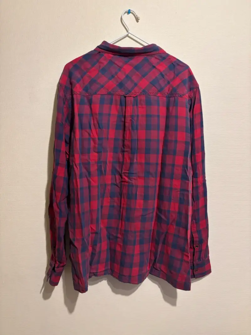 Camisa Cat a cuadros roja y azul para hombre - 2