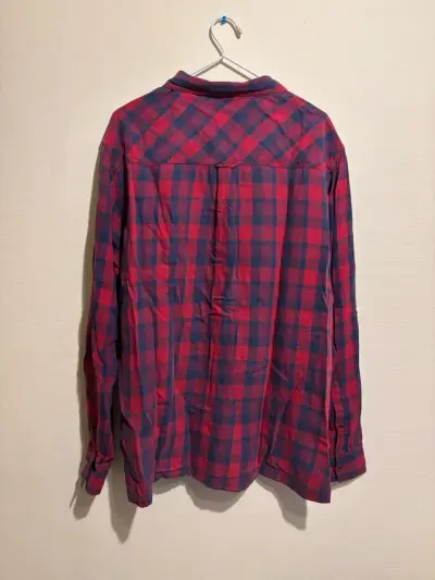 Camisa Cat a cuadros roja y azul para hombre - miniatura 2