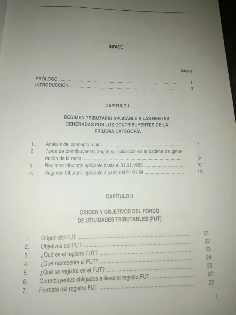 Libro FUT Fondo de Utilidades Tributables - 2