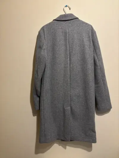 Abrigo gris de lana para hombre Zara - miniatura 2