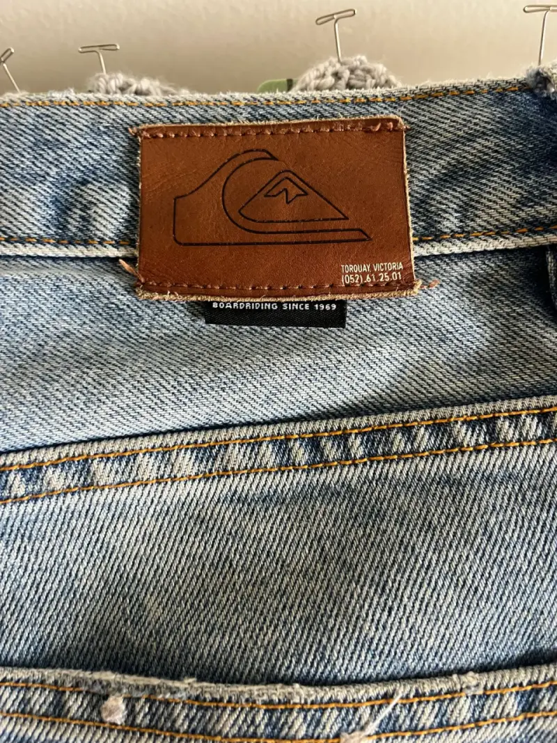 Jeans Quiksilver Straight Fit Azul Claro Talla 34 - 5