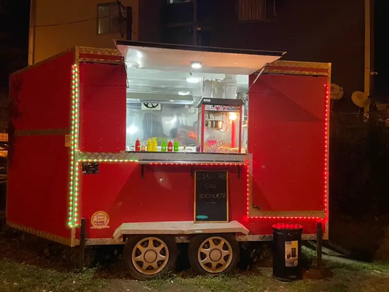 Carro de Comida Rápida Rojo m