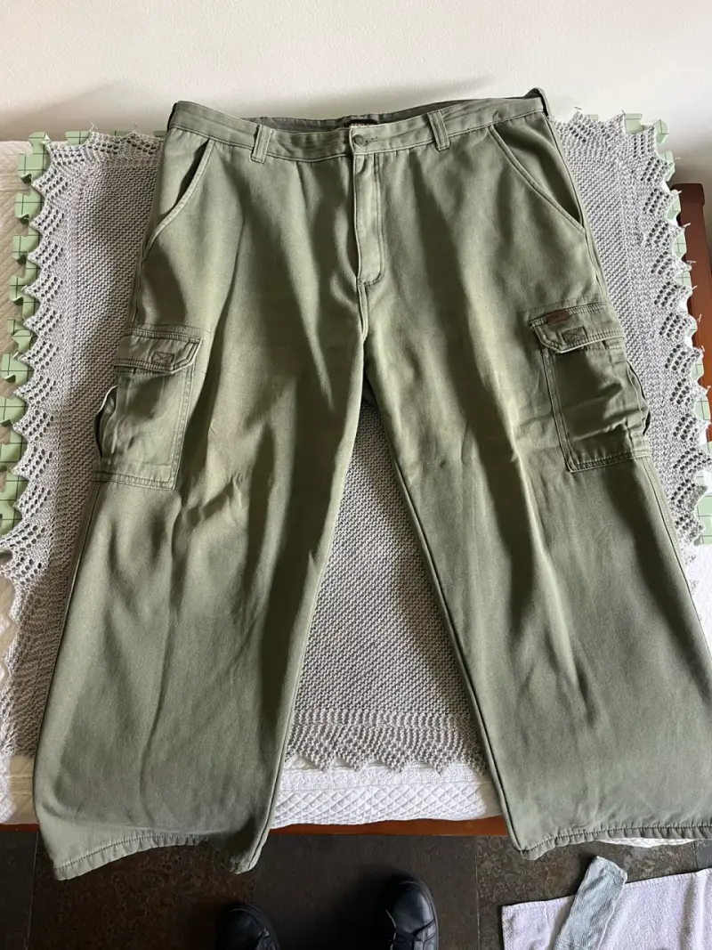 Pantalones cargo verdes Stanley de polar dentro