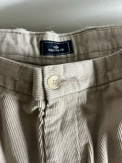 Pantalones Dockers cotele beige de algodón - miniatura 2