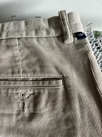 Pantalones Dockers cotele beige de algodón - miniatura 5