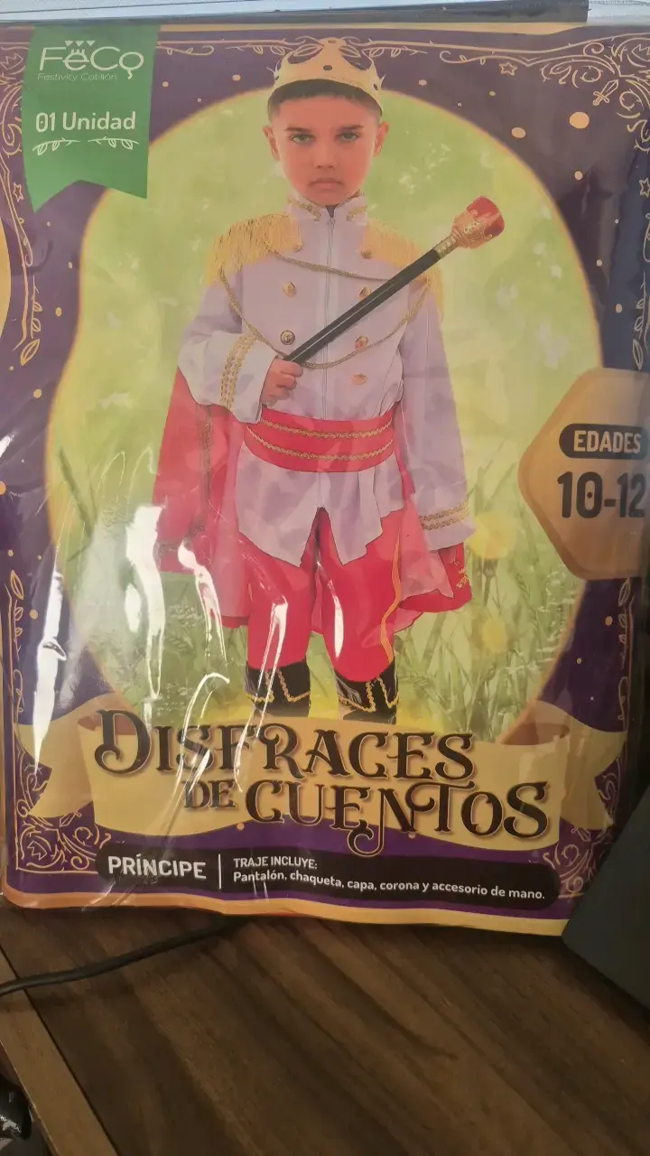 Disfraz de príncipe para niños 10-12 años