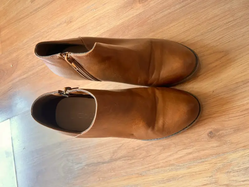 Botines marca gorra marrón con tacón 37 - 3