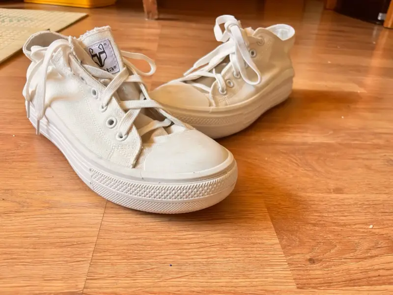 Zapatillas blancas de lona unisex estilo 38 casual - 2