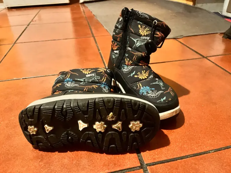 Botas de nieve infantil con diseño 29 dinosauri - 1