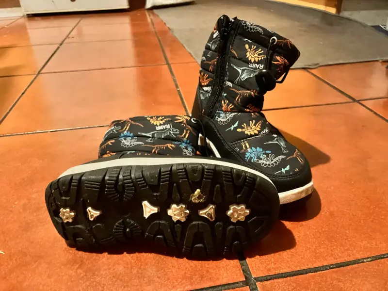 Botas de nieve infantil con diseño 29 dinosauri - 4