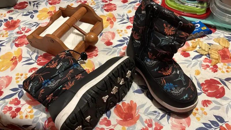Botas de nieve infantil con diseño 29 dinosauri - 5