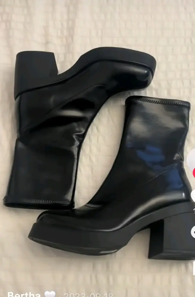 Zapatos con tacón grueso - 2