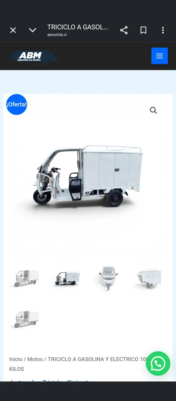 Triciclo de carga eléctrico 1000 kg - 1