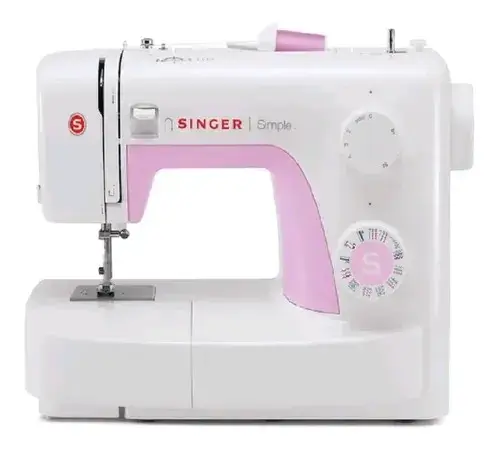Máquina de Coser Singer Simple Blanca y Rosa