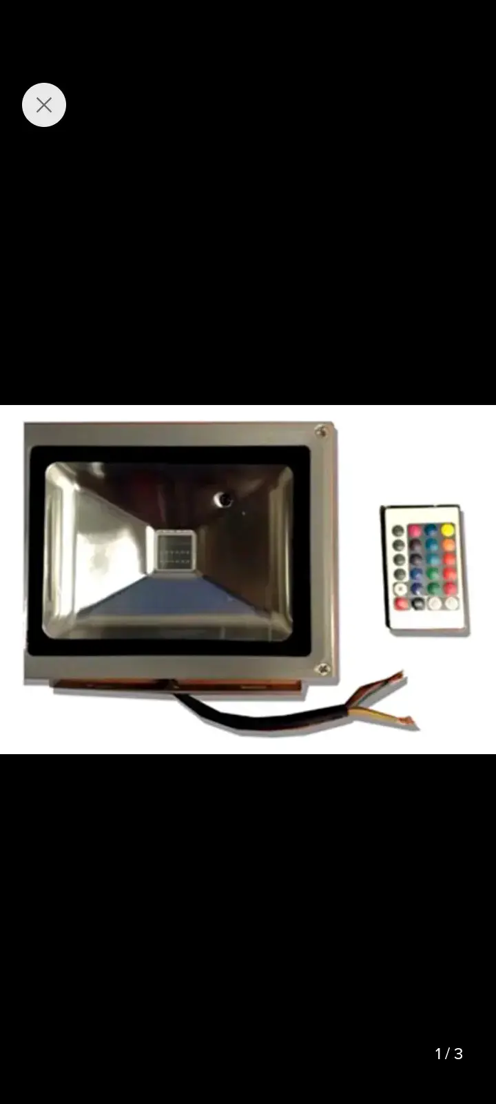 Reflector LED RGB con control remoto - 1