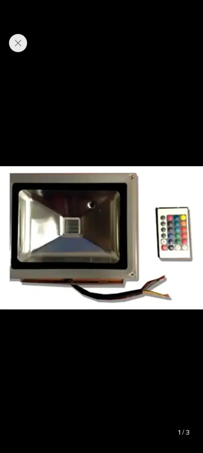 Reflector LED RGB con control remoto - miniatura 1