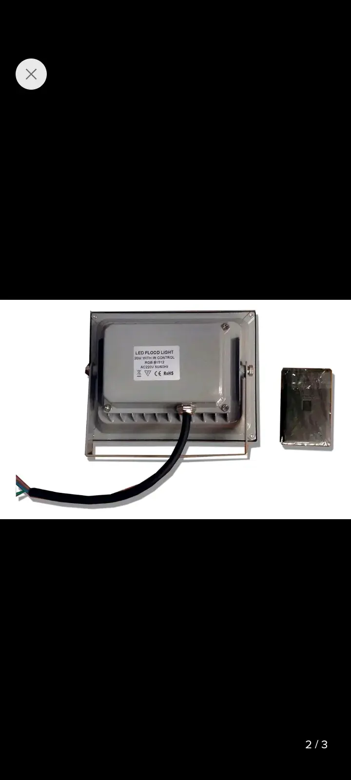 Reflector LED RGB con control remoto - 2