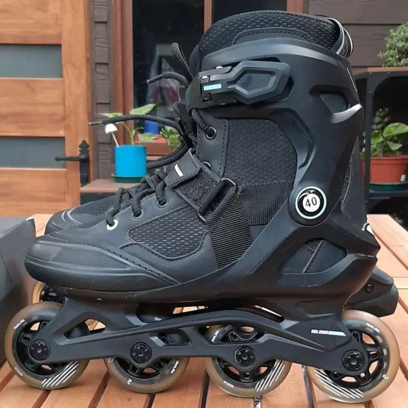Patines en línea negros talla 40 - 4