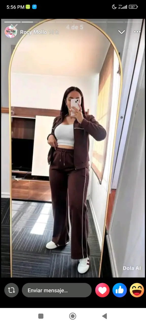 Conjunto deportivo marrón para mujer - 1