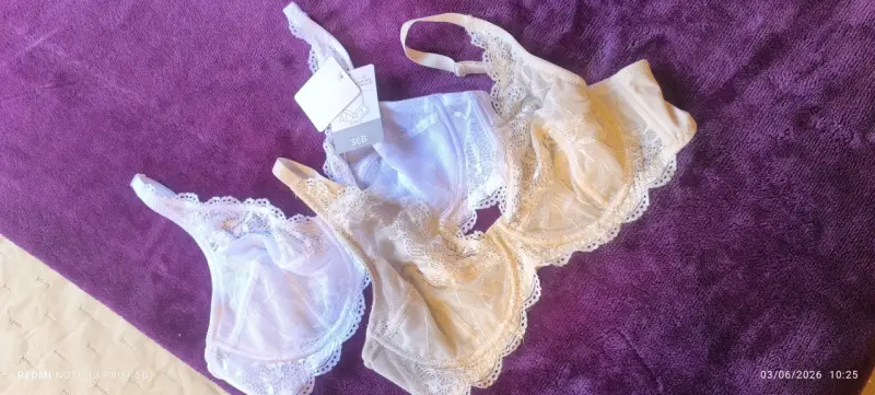 Sostenes de encaje sin relleno talla 36B - 1