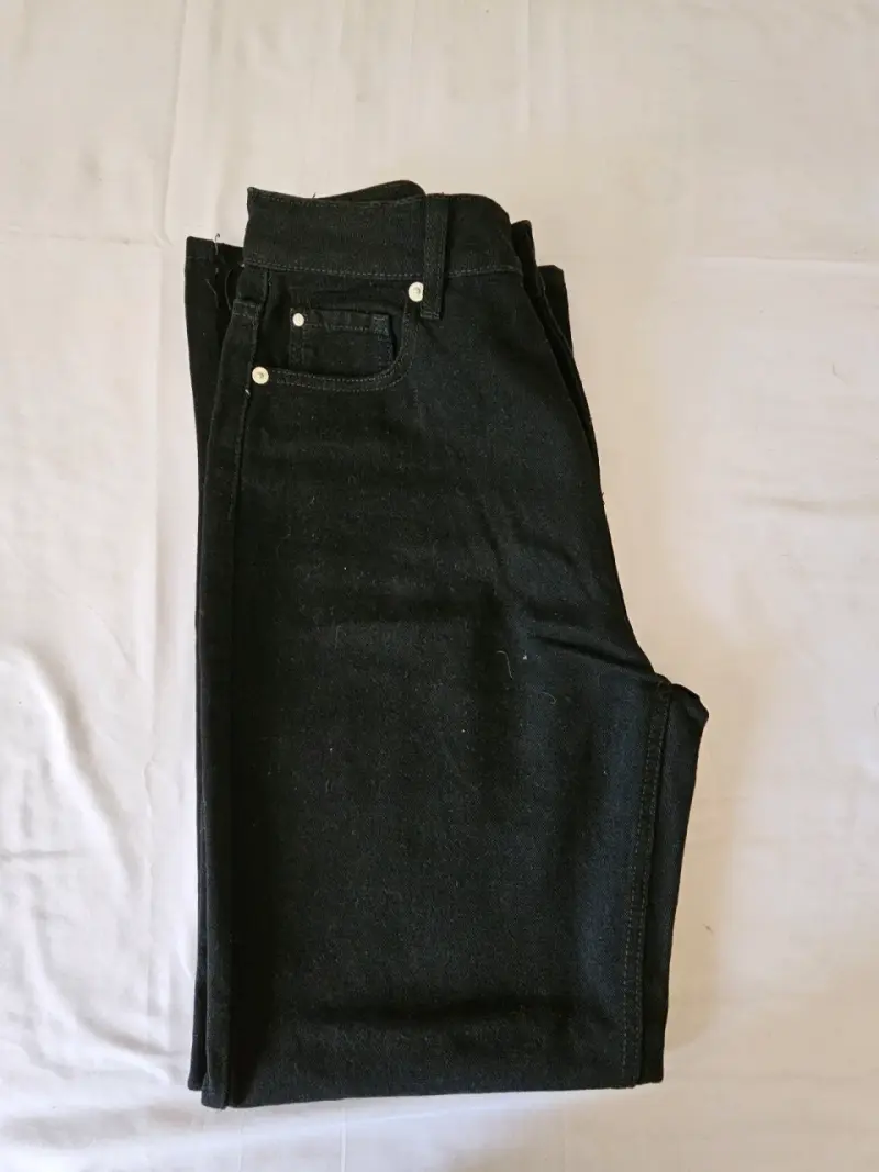 Mom jeans negros para mujer - 2