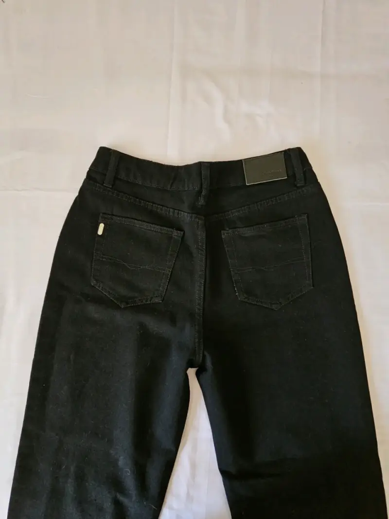 Mom jeans negros para mujer - 3