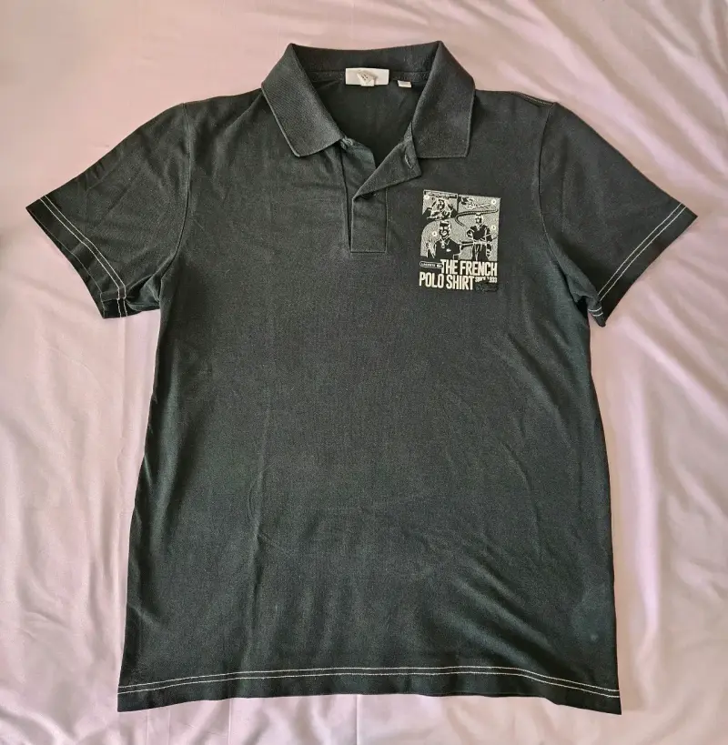 Polera Polo Lacoste Verde Oscuro Estampada - 1