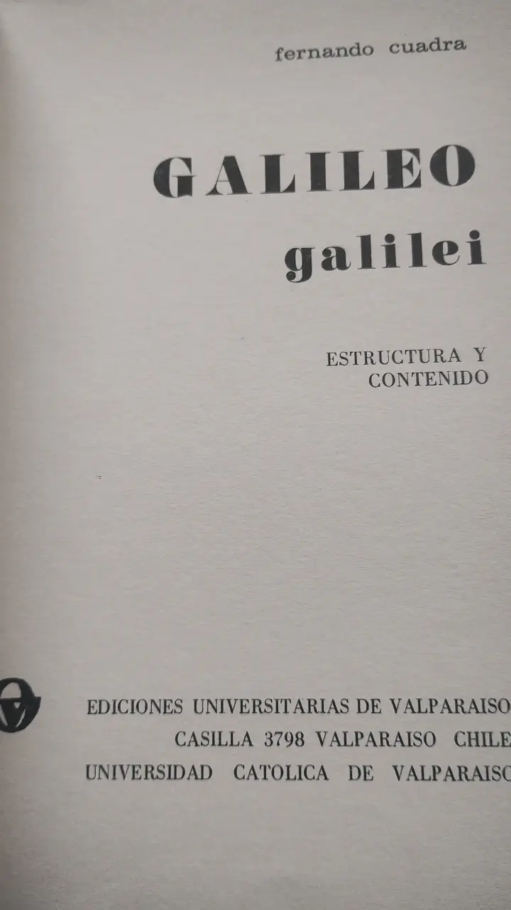 Galileo Galilei (de Bertolt Brecht):Estructura y C - 3