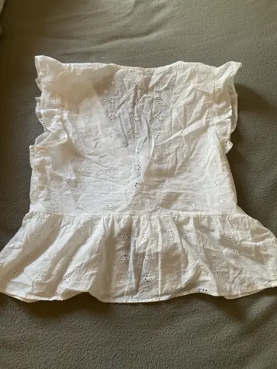 Blusa blanca bordada de mujer Sybilla - miniatura 3