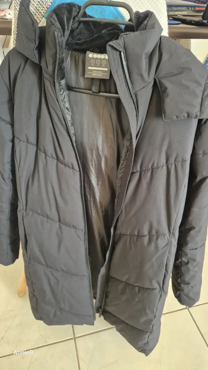Chaqueta acolchada negra Diadora para invierno - 1