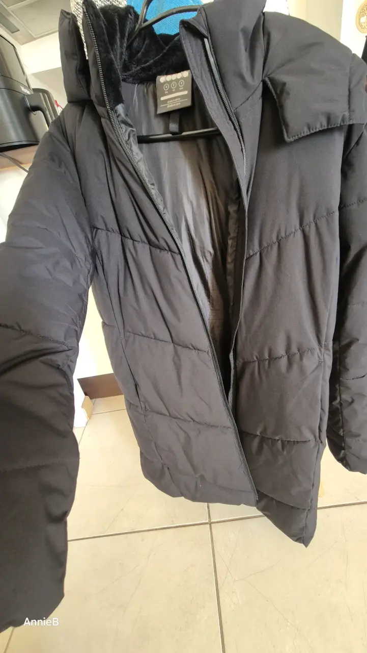 Chaqueta acolchada negra Diadora para invierno - 3