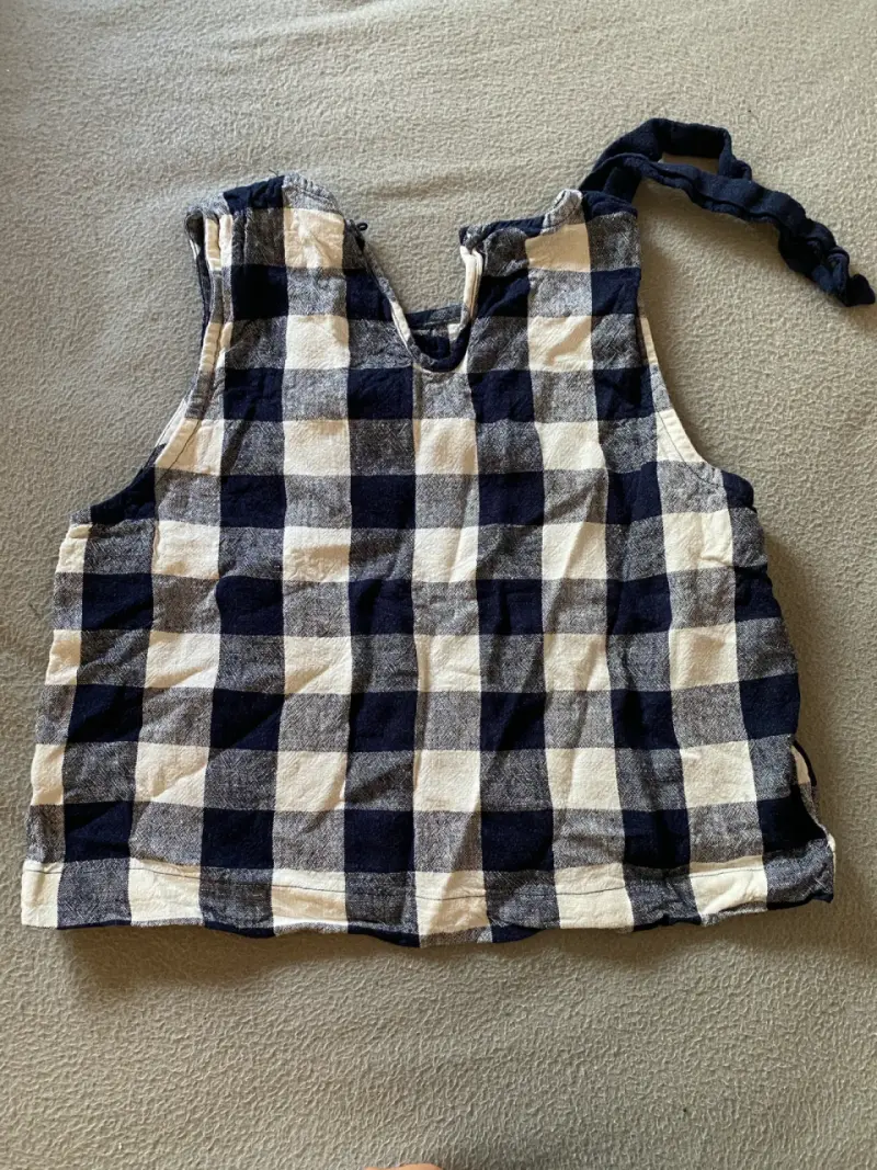 Blusa a cuadros sin mangas Basement - 3