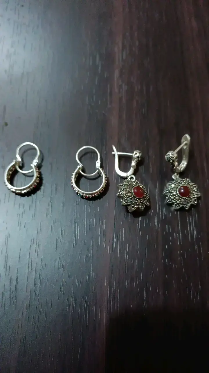Set de joyas de plata con piedras semipreciosas - 5