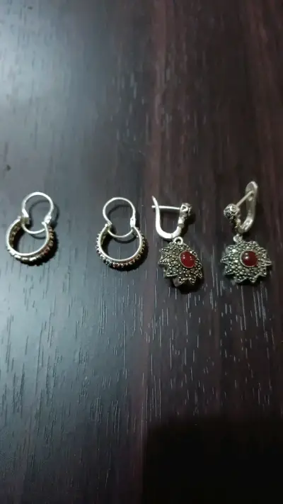 Set de joyas de plata con piedras semipreciosas - miniatura 5